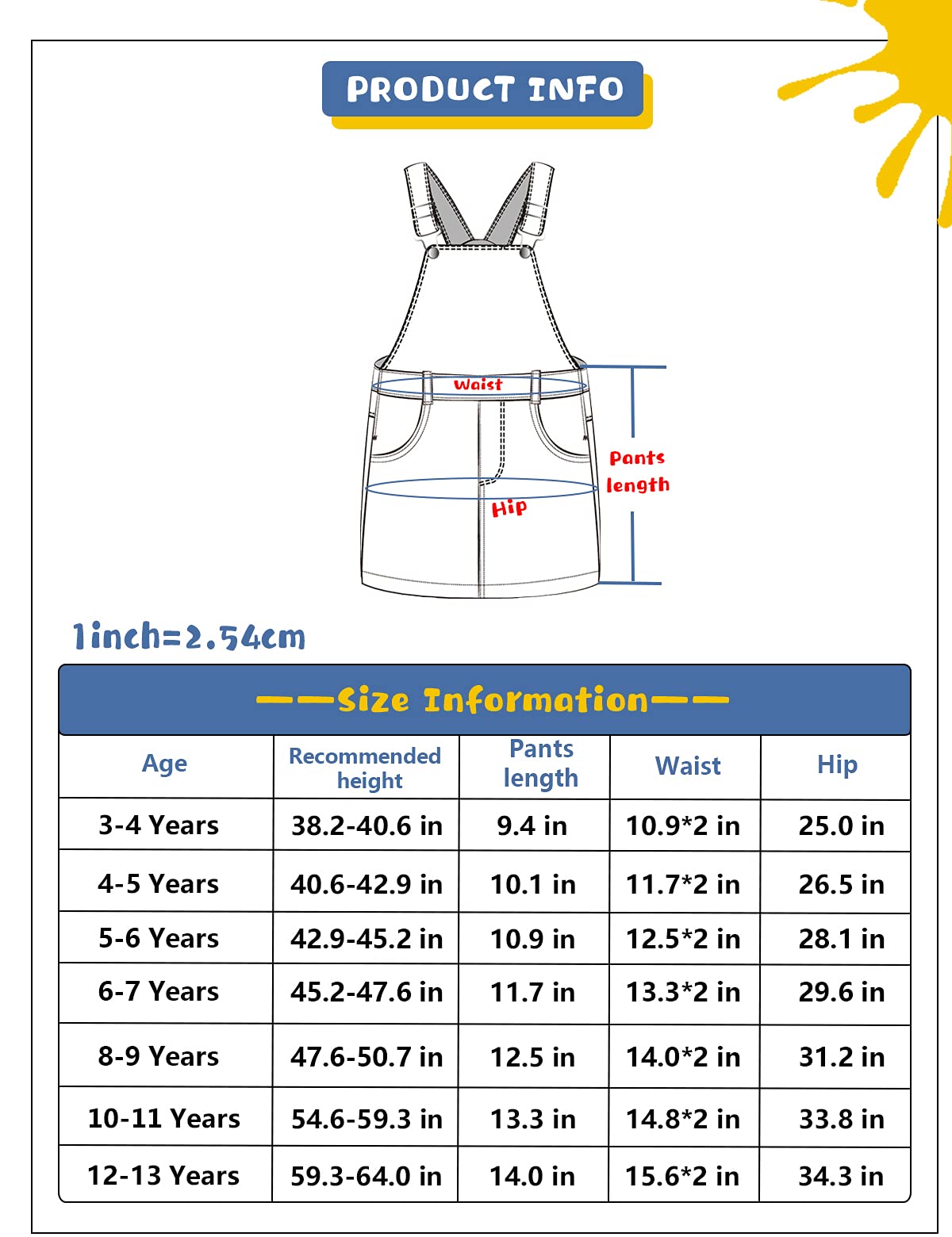 KIDSCOOL SPACE Petites Filles Jean Robe Tutu Salopette,Salopette En Denim Ajustable