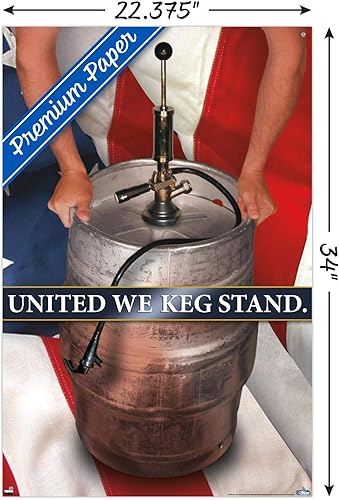 Miniatura 3 de Trends International United We Keg - Póster de pared con soporte, 22.37 x 34.00 pulgadas, paquete de póster y pasador de empuje prémium