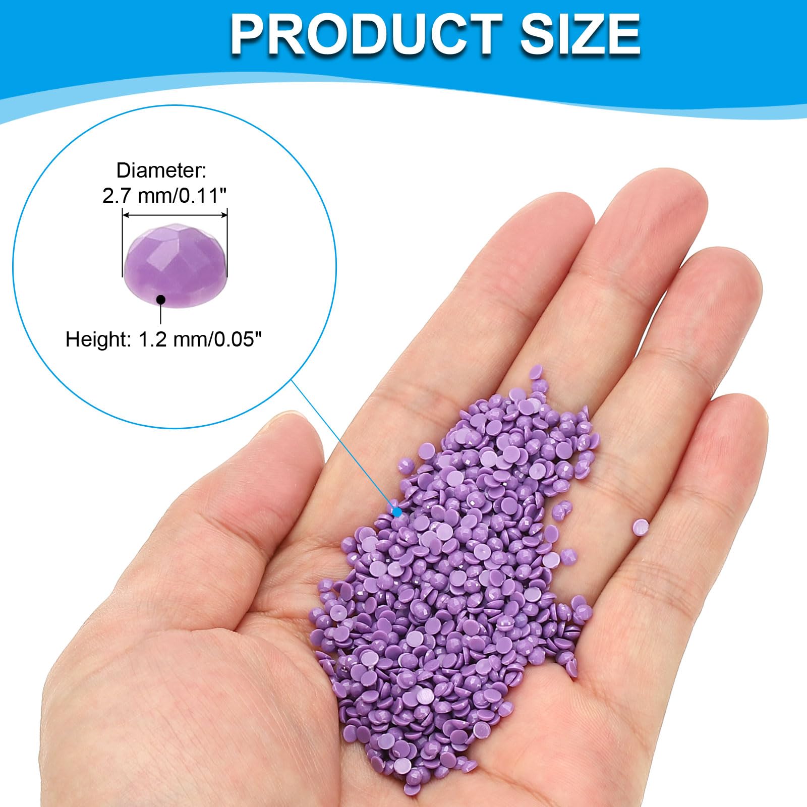 PATIKIL 6000 Pcs Diamond Art Painting Replacement Beads, Resin Crystal Painting Rhinestones - Image 2