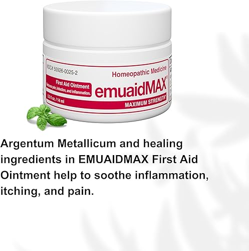 Miniatura 3 de emuaid EMUAIDMAX - Kit de inicio rápido para hongos en uñas, EMUAIDMAX máxima fuerza 0.5 onzas con calcetines iónicos plateados, barra de humedad