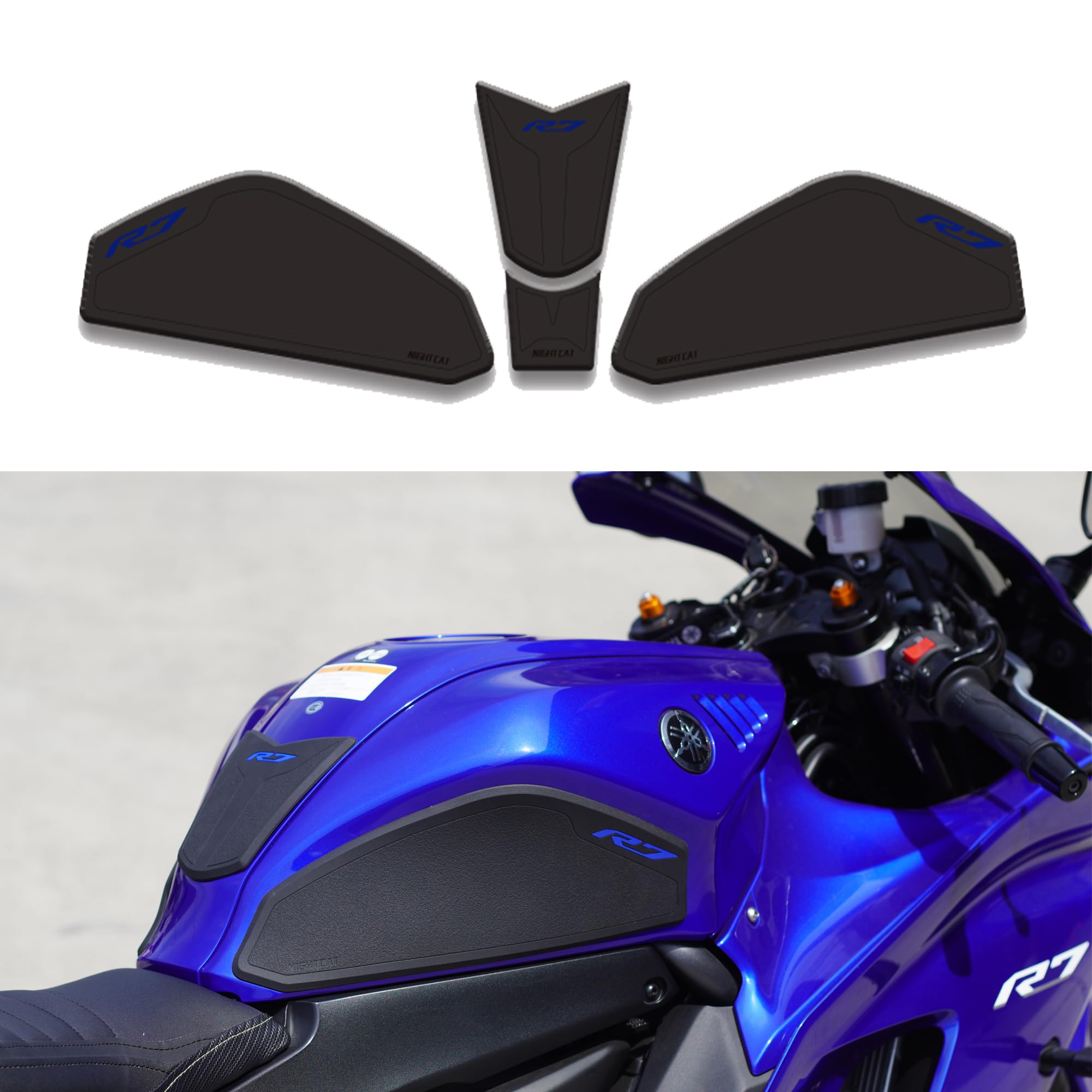 YZF-R7 (RM07J) スタント用 デントタンク 加工品 エクストリーム Amazon.com: NIGHT CAT YZFR7 R7 2021-2025 Motorcycle Fuel Tank