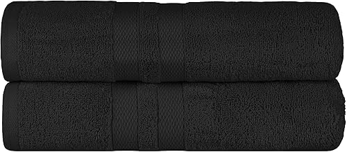 SUPERIOR Juego de toallas de baño de algodón ultrasuave de 2 piezas, perfecto para decoración de baño, ducha, spa, gimnasio, habitación de
