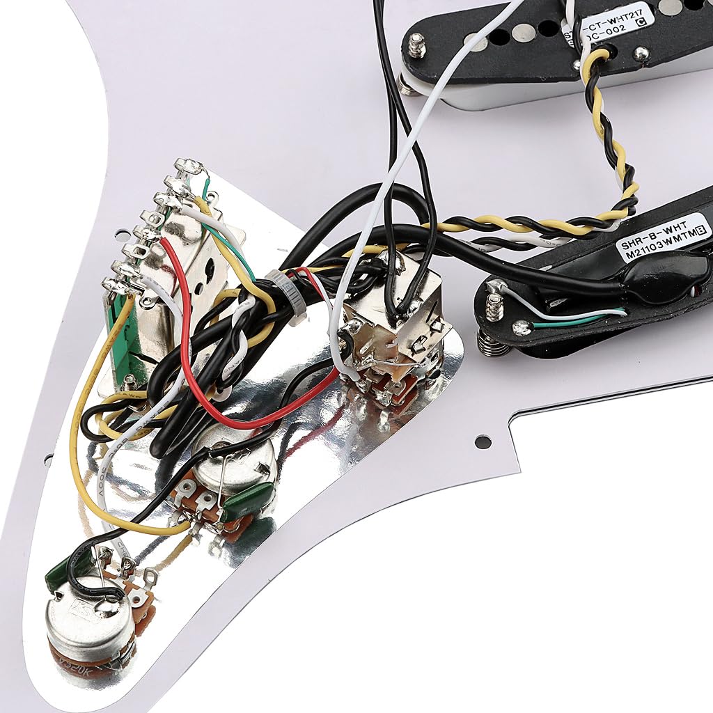 RuiJOTWAT Prewired Pickguard Loaded Modern Tone Triple Single Coil Pickups for Electric Guitars with 11 Mounting Holes - Image 4