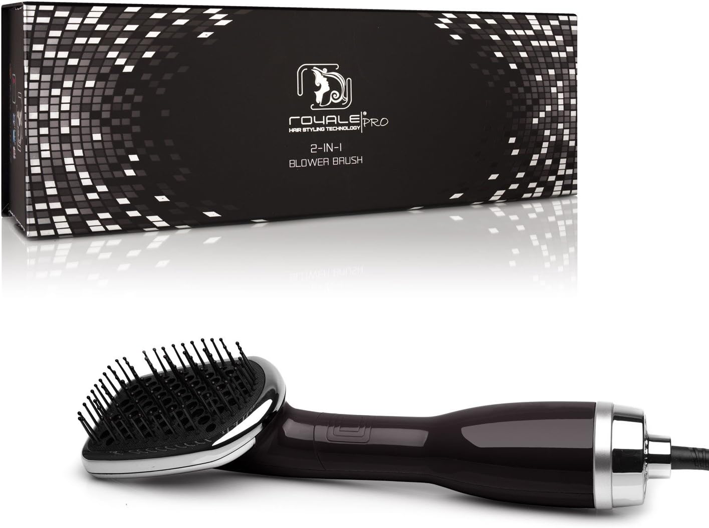 Royale Professional Hair Straightener 2 IN 1 Hair Dryer Brush For