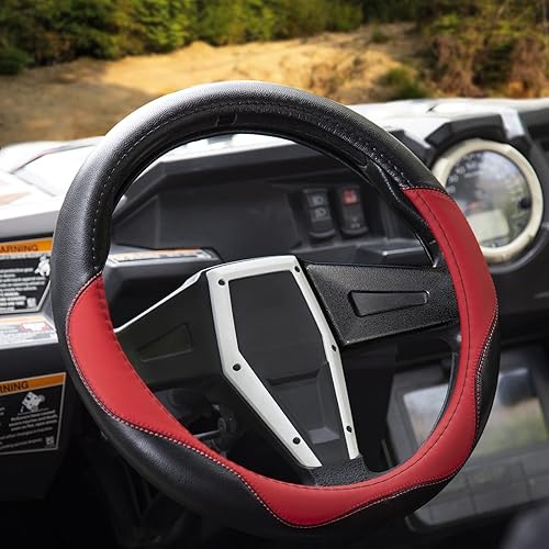 Funda para volante de carrito de golf, funda de volante UTV de 13.5 a 14 pulgadas, ajuste universal para Club Car DS Precedent y Yamaha, funda