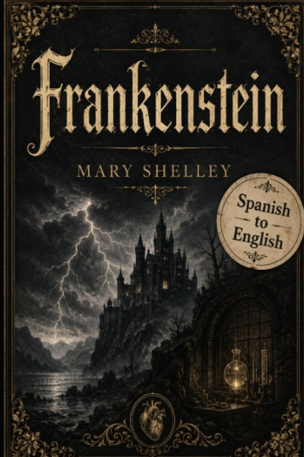 Frankenstein: Bilingual Spanish to English - Translation under each Sentence