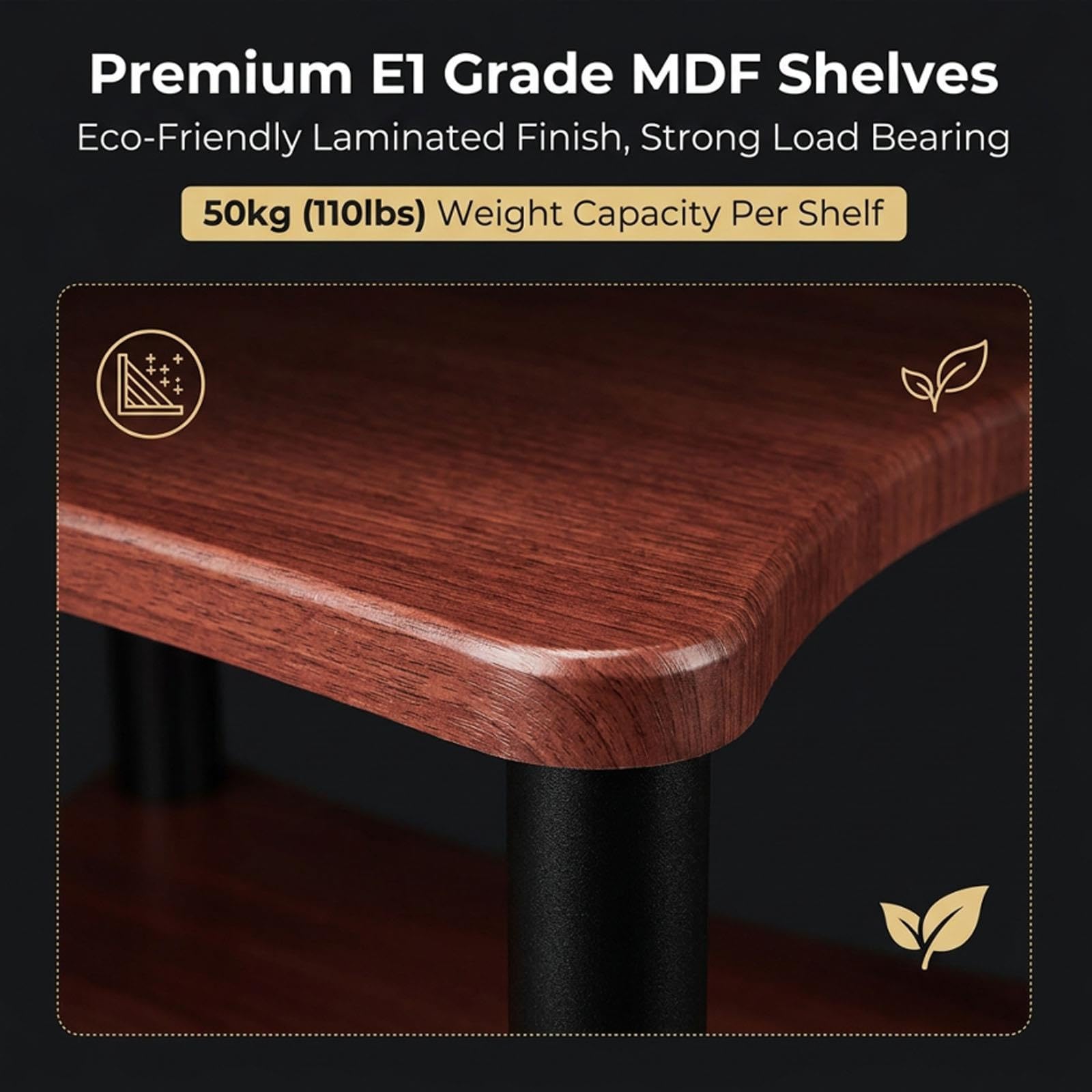 Mueble Hifi Modular Soporte Componentes Audio AV Estantería Multinivel