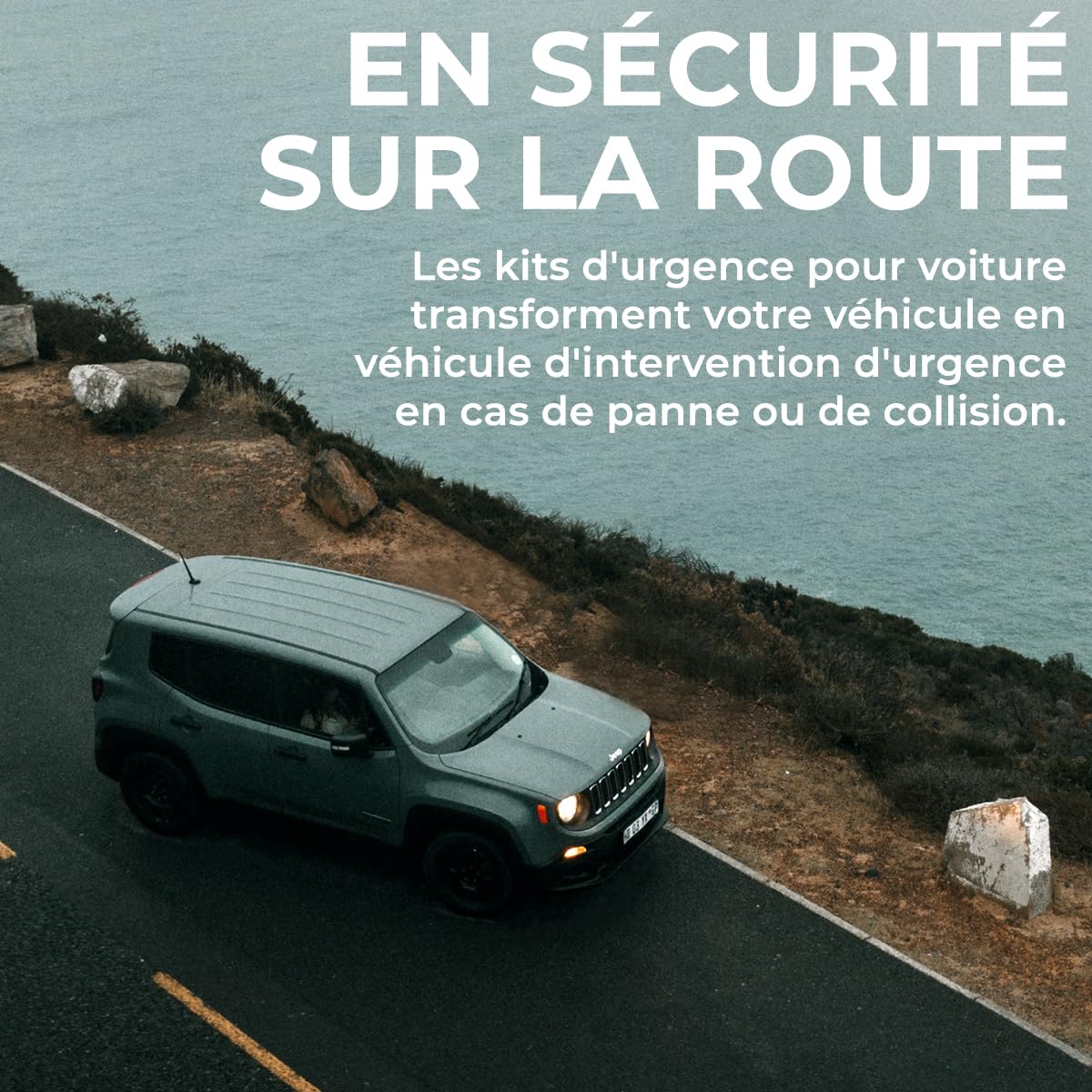 Lot de 12 Kit Securite Voiture avec Triangle de Signalisation Voiture et Kit Voiture Securite | Cadeau Jeune Permis | Outils D'urgence Automobile Van Caravane