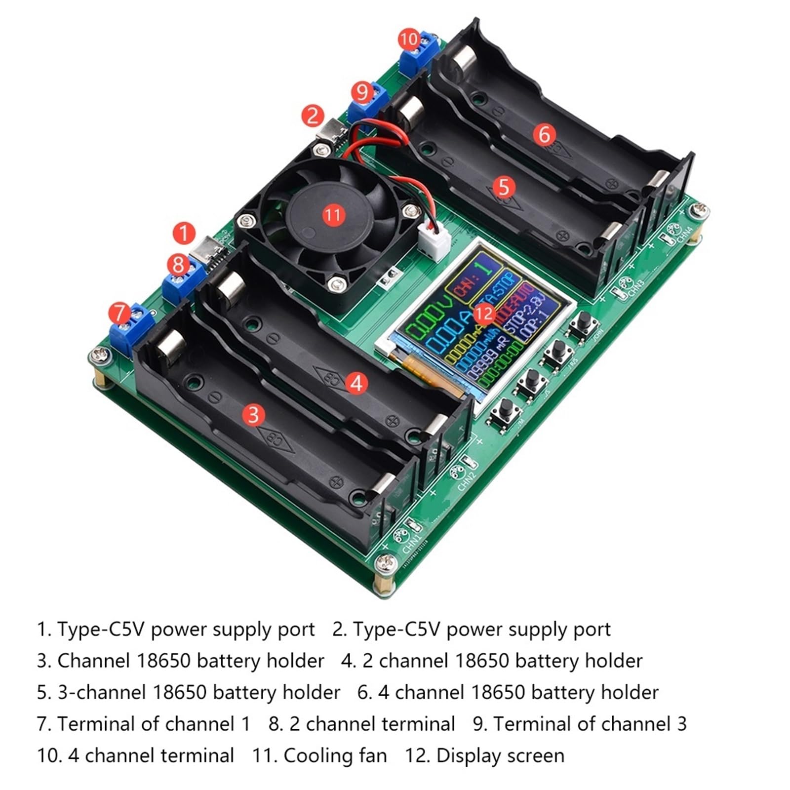 18650 pojemność baterii moduł testera LCD MAh MWh cyfrowy wyświetlacz baterie litowe pomiar mocy detektor Tester