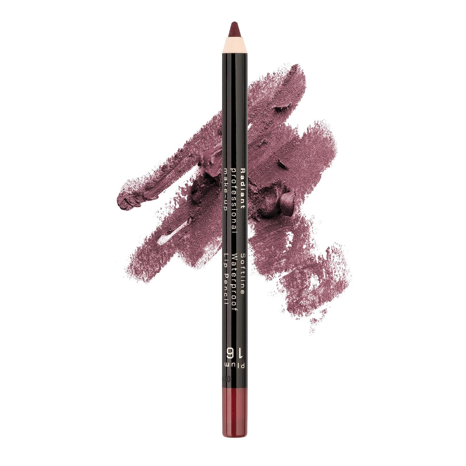Radiant Professional Waterproof Long Lasting Lip Liner, 16 PLUM