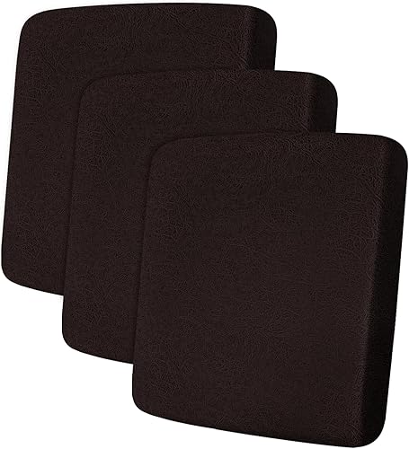 Miniatura 129 de Fundas de cojín de sofá con aspecto de cuero, juego de fundas de asiento de sofá, protector de muebles para sillón seccional, sofá biplaza