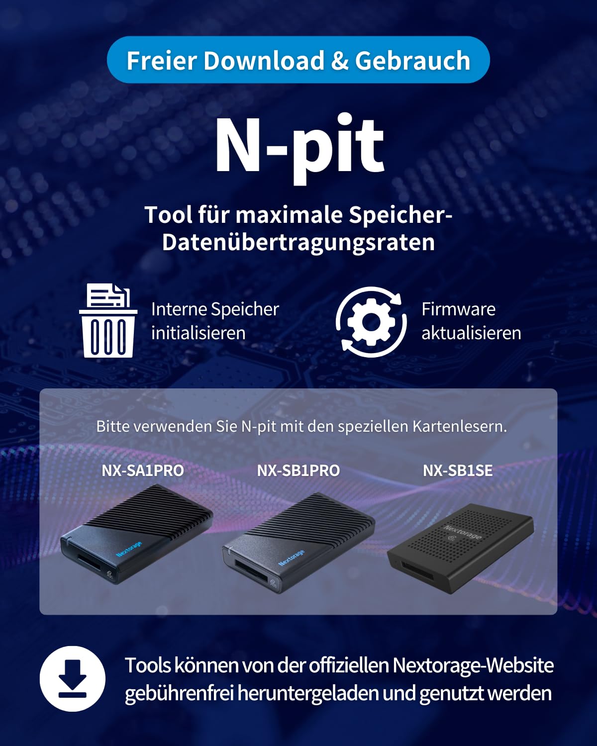 Nextorage CFexpress Type B Card Reader (USB 40Gbps CFexpress Type B Card Single Slot)