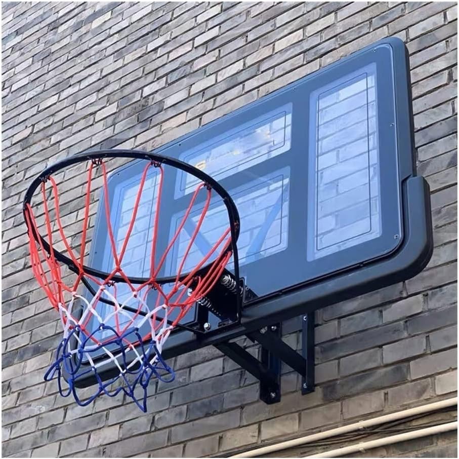 Wall-mountedBasketball+Rim Heavy-duty Detachable Basketball Hoop,17 Inch (45Cm) Dual-spring Goal Replacement Piece Suitable For Indoor And Outdoor Backboards Suitable for indoor and outdoor backboards