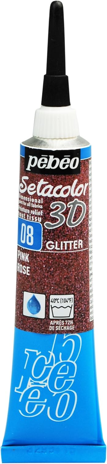 Pebeo Setacolor 3D Fabric Paint, 20ml, Metal Pearl