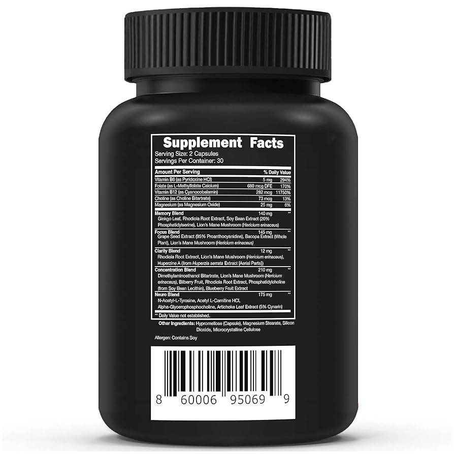 Amazon.com: Vital Vitamins Nootropic Brain Supplement Plus