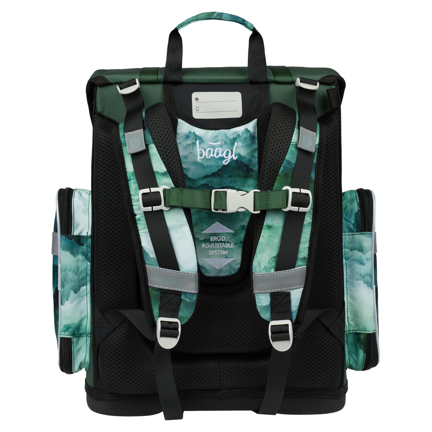Baagl Set di 3 zaini per la scuola Ergo per la prima classe, zaino ergonomico per la scuola elementare con cintura toracica