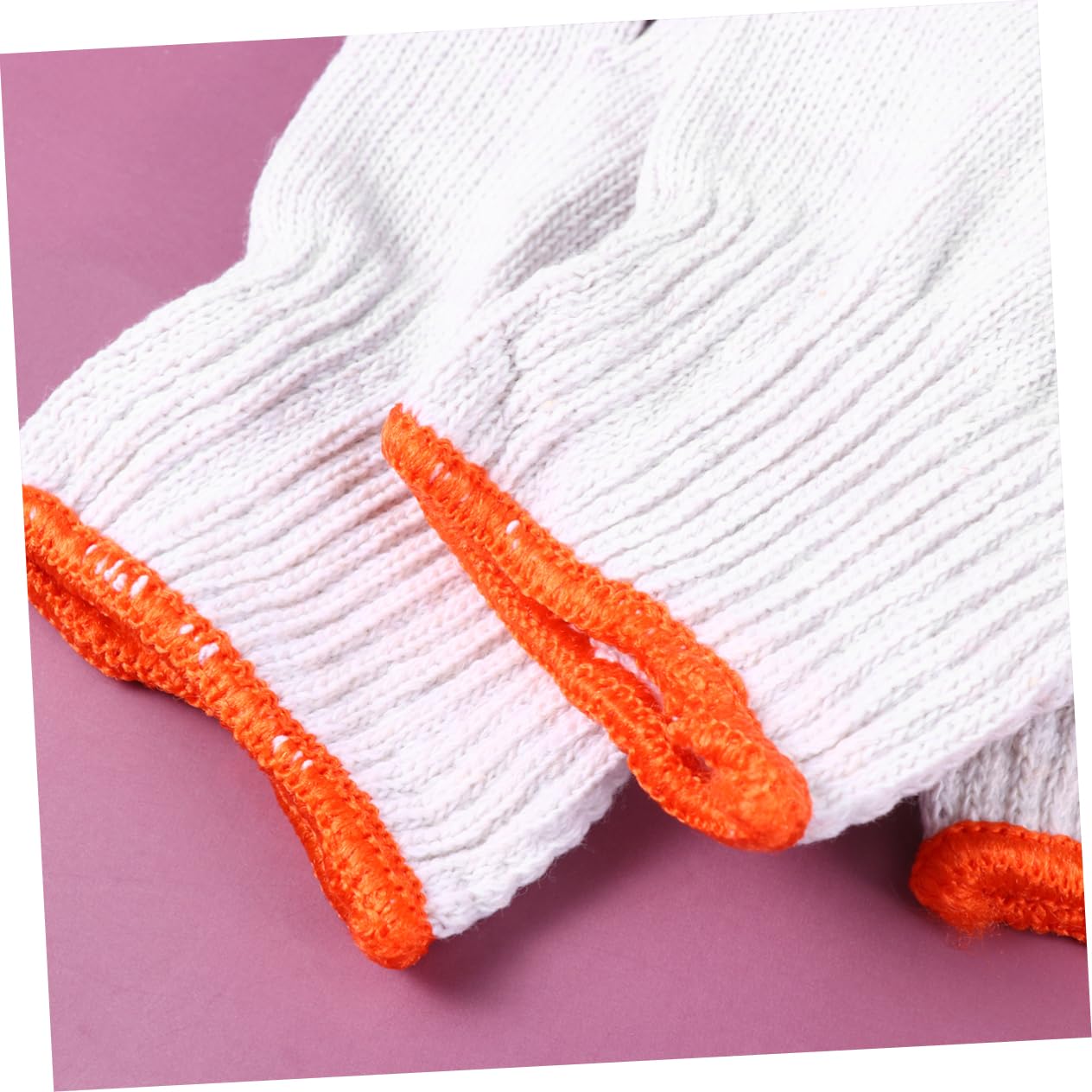 Rutschfeste 24 Baumwollgarnhandschuhe Weiße Paar Arbeitsschutzhandschuhe | Baumwolle, Schutz für Hände, für Verschiedene Arbeiten und Industrielle Fertigung, Farbe Weiß