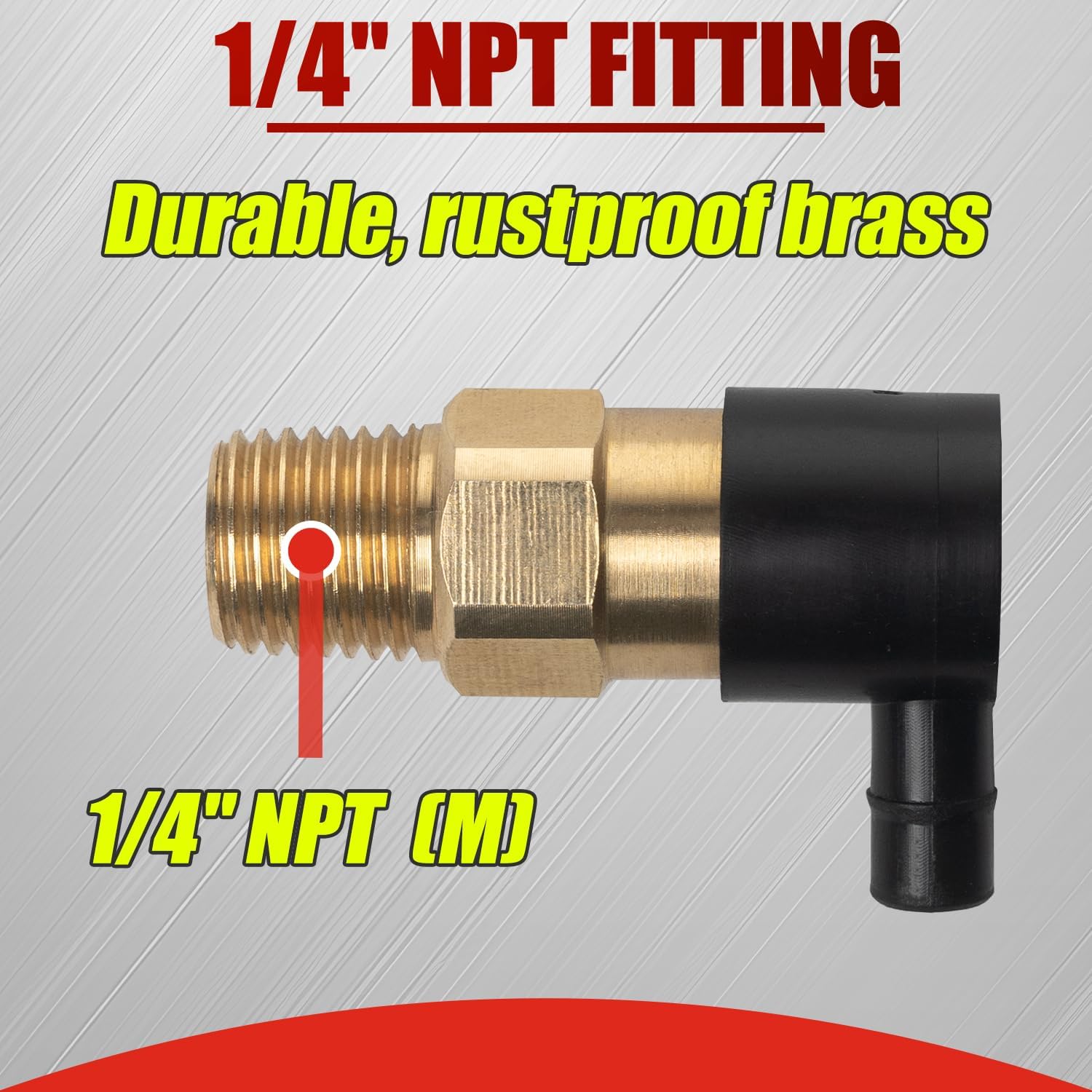 Thermal Release Valve for Pressure Washer Pump 1/4 Inch NPT, 2 Pcs
