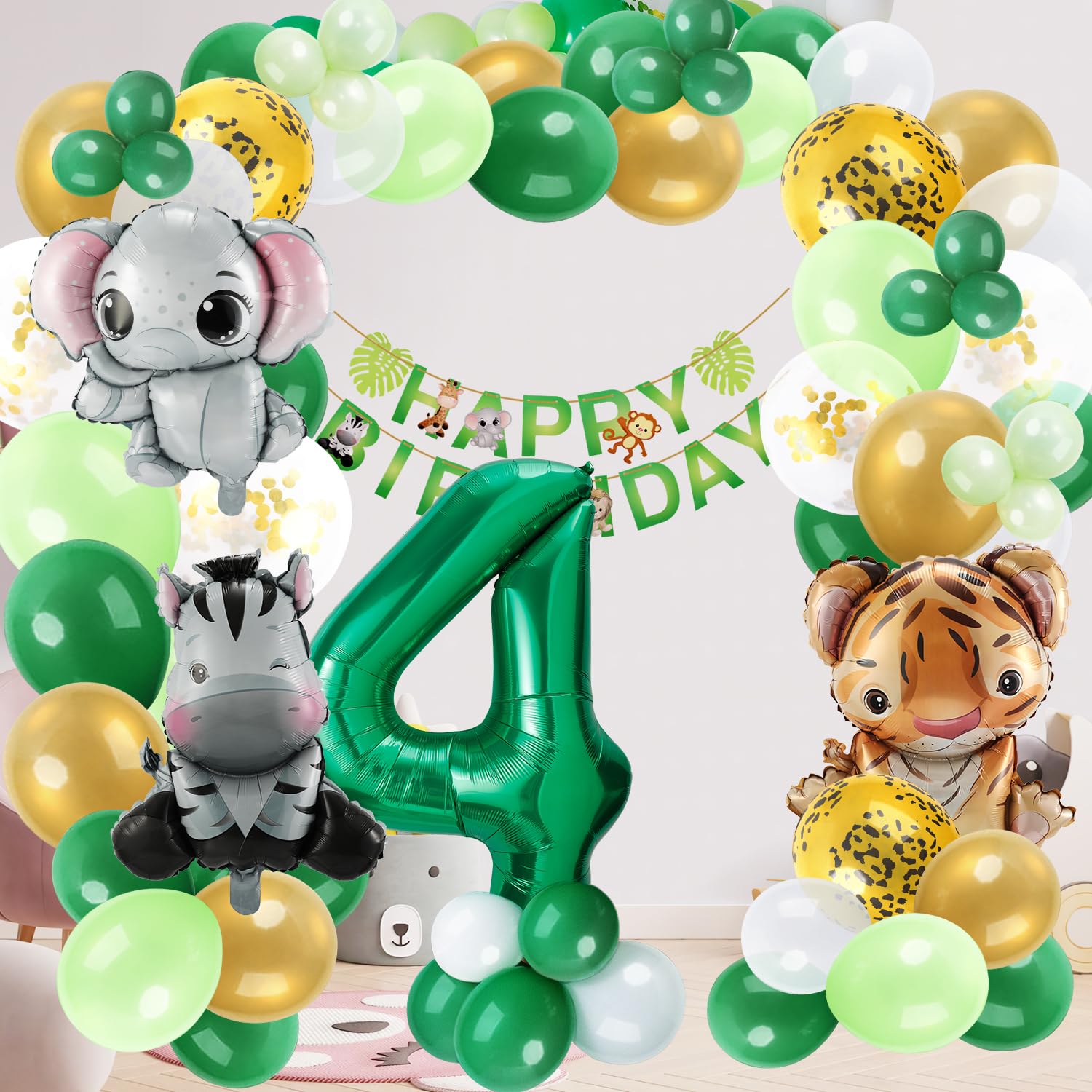 Cake Decoratie Jungle 9 Stuks | Kantoorartikel | 1435022