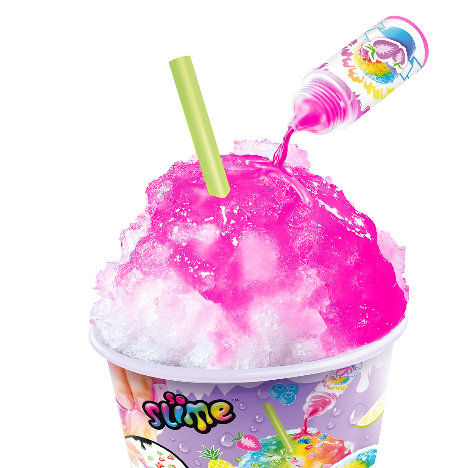 Canal Toys - So Slime - Pojemnik Slime Ice - Zestaw z zapachowym barwnikiem, łyżką do mieszania i dekoracjami - SSC299