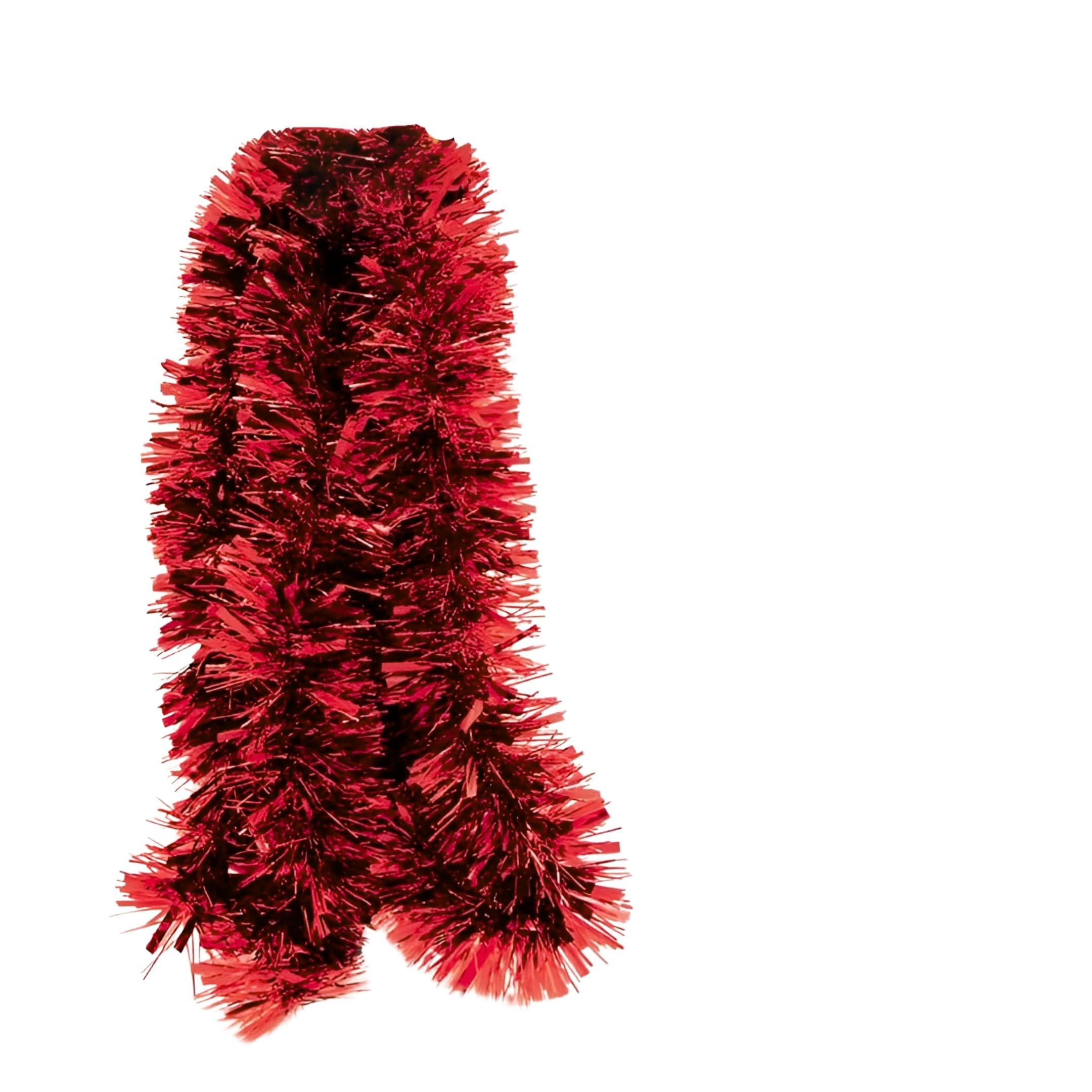 2m Christmas Chunky Tinsel - Red