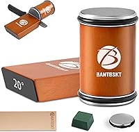 Vista 1 de Rolling Knife Sharpener Kit, Kitchen Knife Sharpener Set, Knife Sharpening Tools, 15 & 20 Degree Sharpening for Kitchen Knives, Diamond and Ceramic