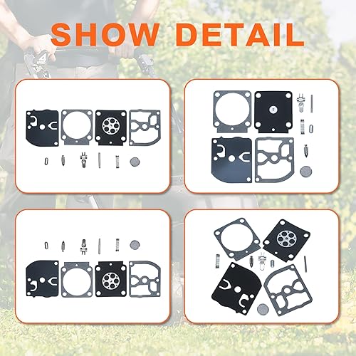 Miniatura 4 de Kit de reparación de carburador, para recortadora Stihl FS55 FS55R HS45 FS310
