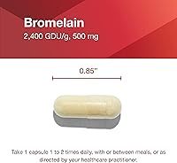 Vista 7 de Protocol Bromelain - Cápsulas de 500 mg - Enzima digestiva de proteínas - Apoya la digestión saludable* - Suplemento de digestión - Vegano y Kosher