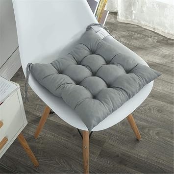 Set of 2 Chair Cushions, Lace Up Chair Cushions for Garden, Patio, Kitchen, Dining, 16 x 16