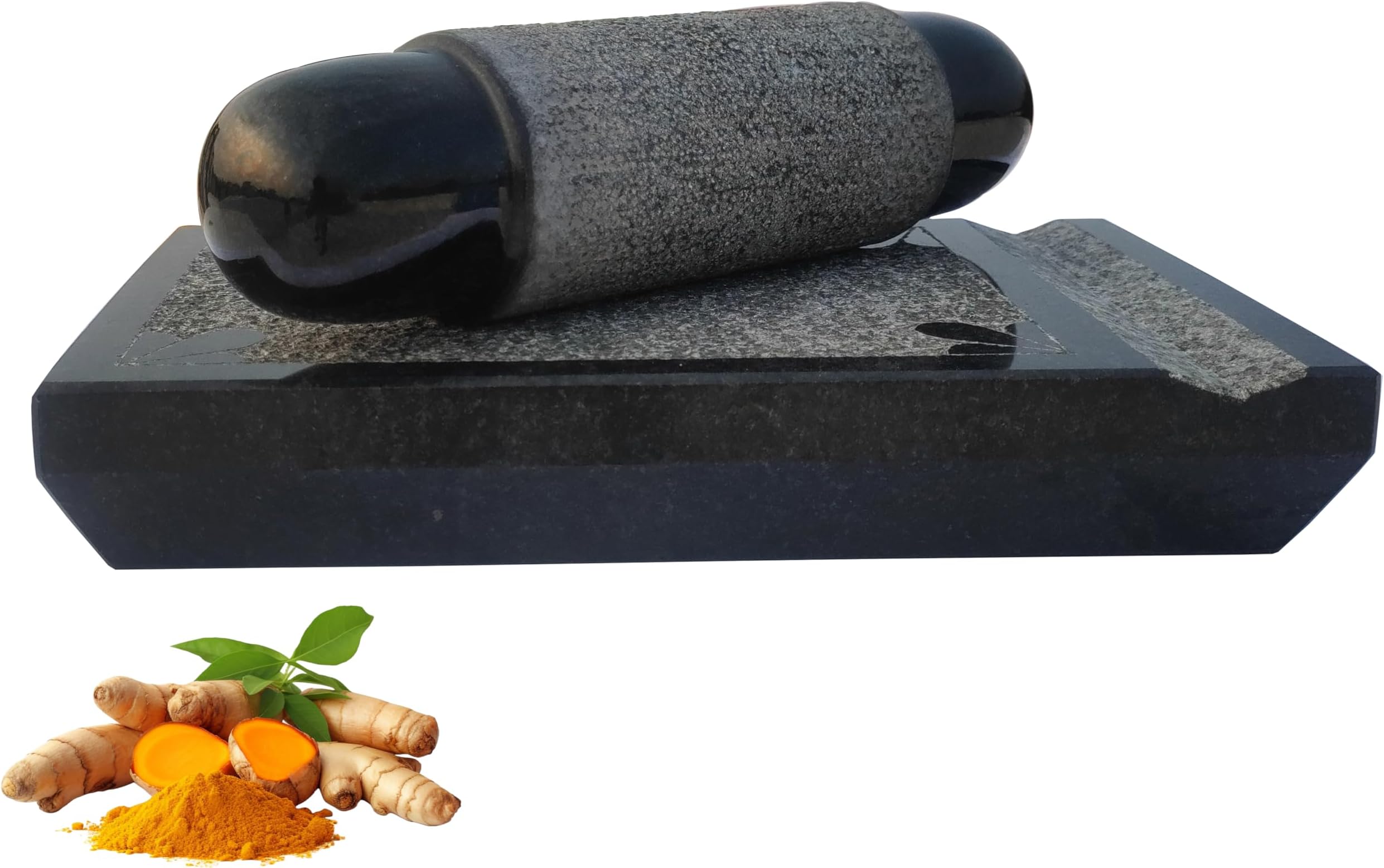 Neolithic Granite Ammikallu -Traditional Hand Grinder|Silbatta|Length-25 CM| Width- 15 CM|Weight-6.5 Kg