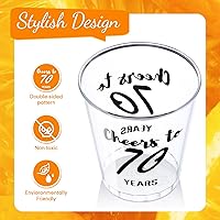 Vista 11 de Zubebe 100 vasos de chupito de cumpleaños de 2 onzas, vasos desechables de 2 onzas, regalos de fiesta de cumpleaños para ella y él, mujeres