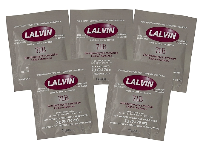 Lalvin 71B-1122 Nouveau Style Wine Yeast for Homebrewing