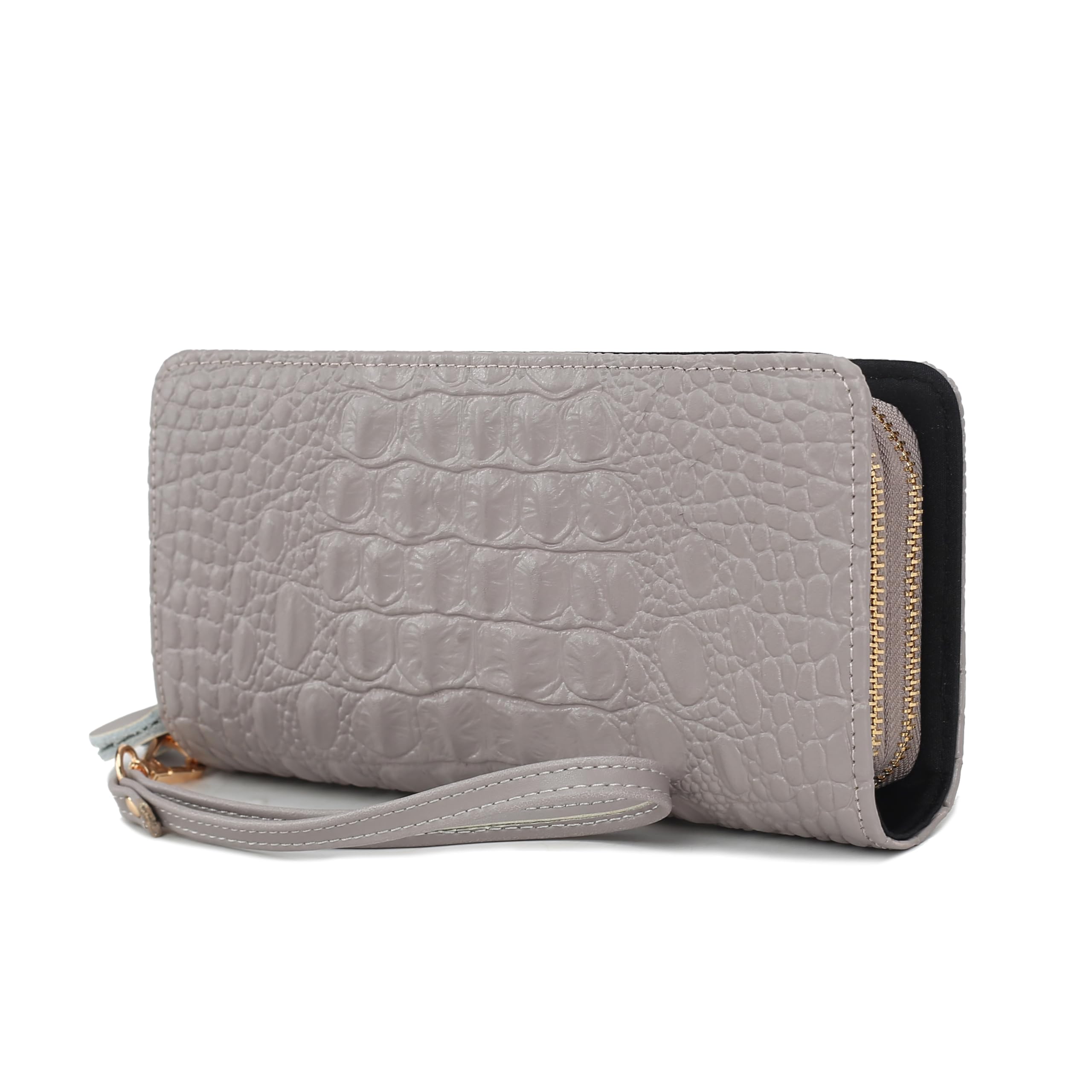 MKF Collection Wristlet Wallet for Women, Small Credit Card Holder with Zipper Coin Pocket Wallet Purse Handbag By Mia K