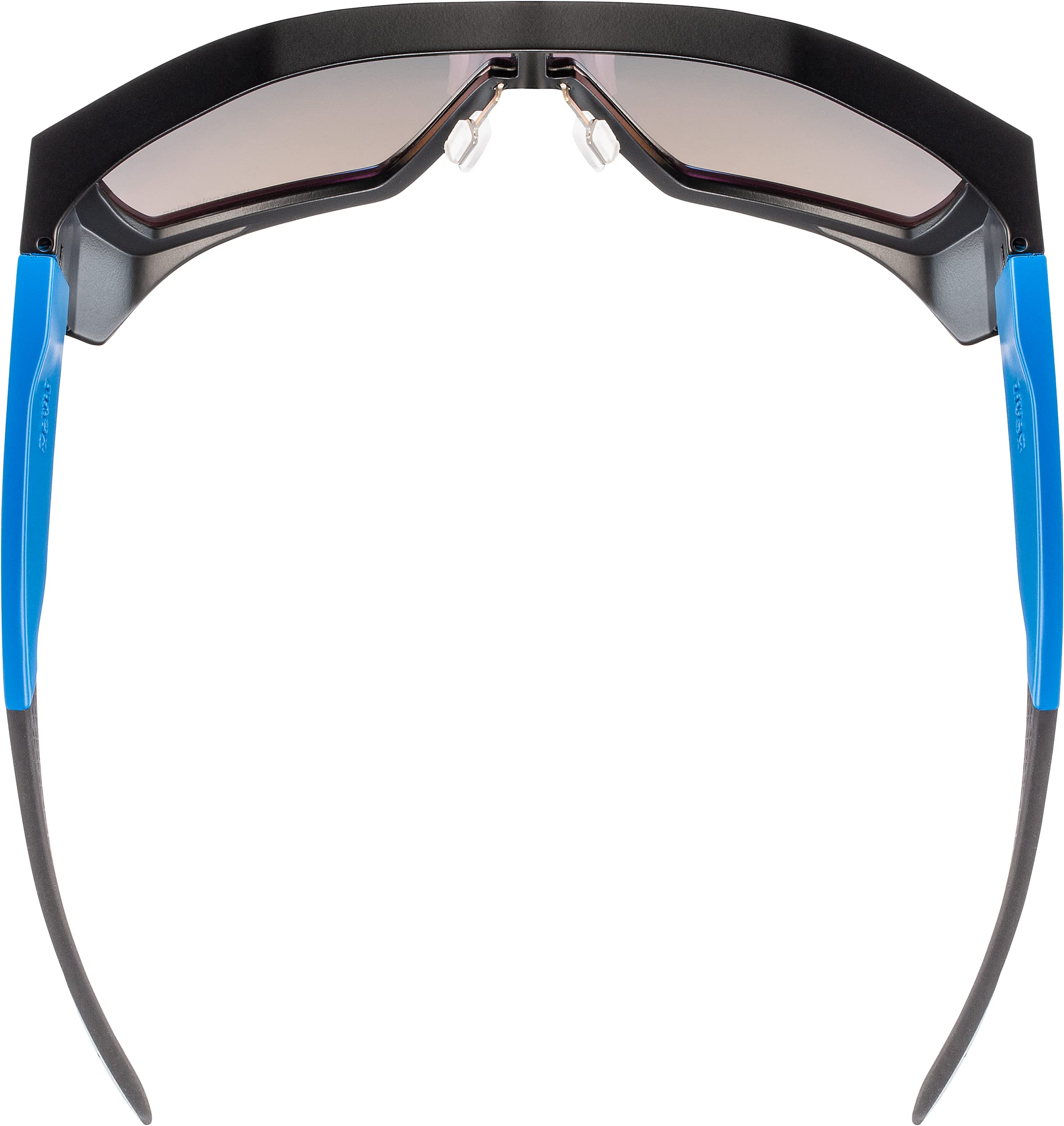 uvex mtn style P, gafas deportivas unisex, polarizadas, comodidad sin presión y sujeción perfecta, black blue matt/blue, one size