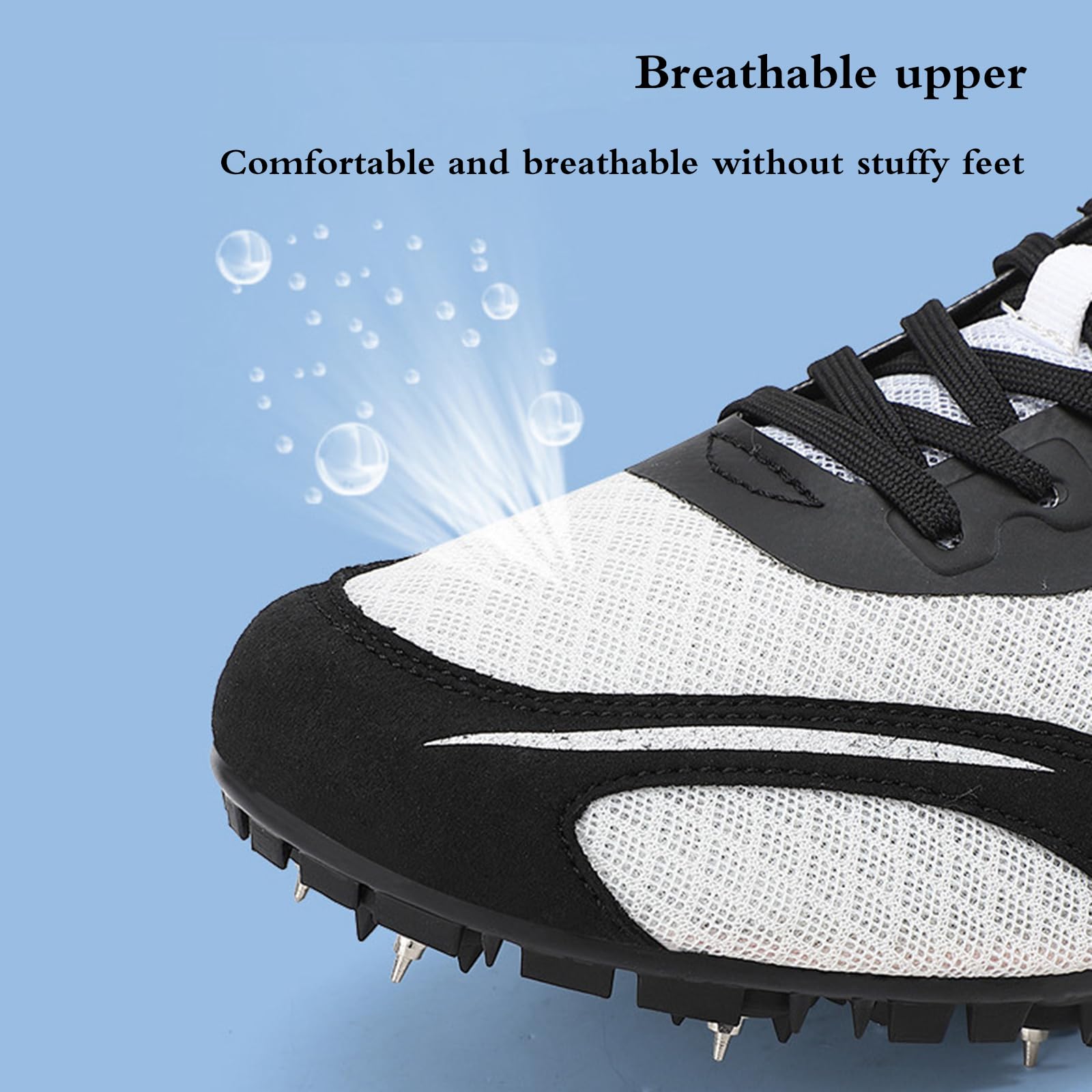 Zapatilla De Correr con Clavos,Zapatillas De Clavos Deportivas Zapatos,Pista Y Campo Zapatillas Correr Clavos,A Prueba De Choques,Se Puede Utilizar En Competiciones De Atletismo