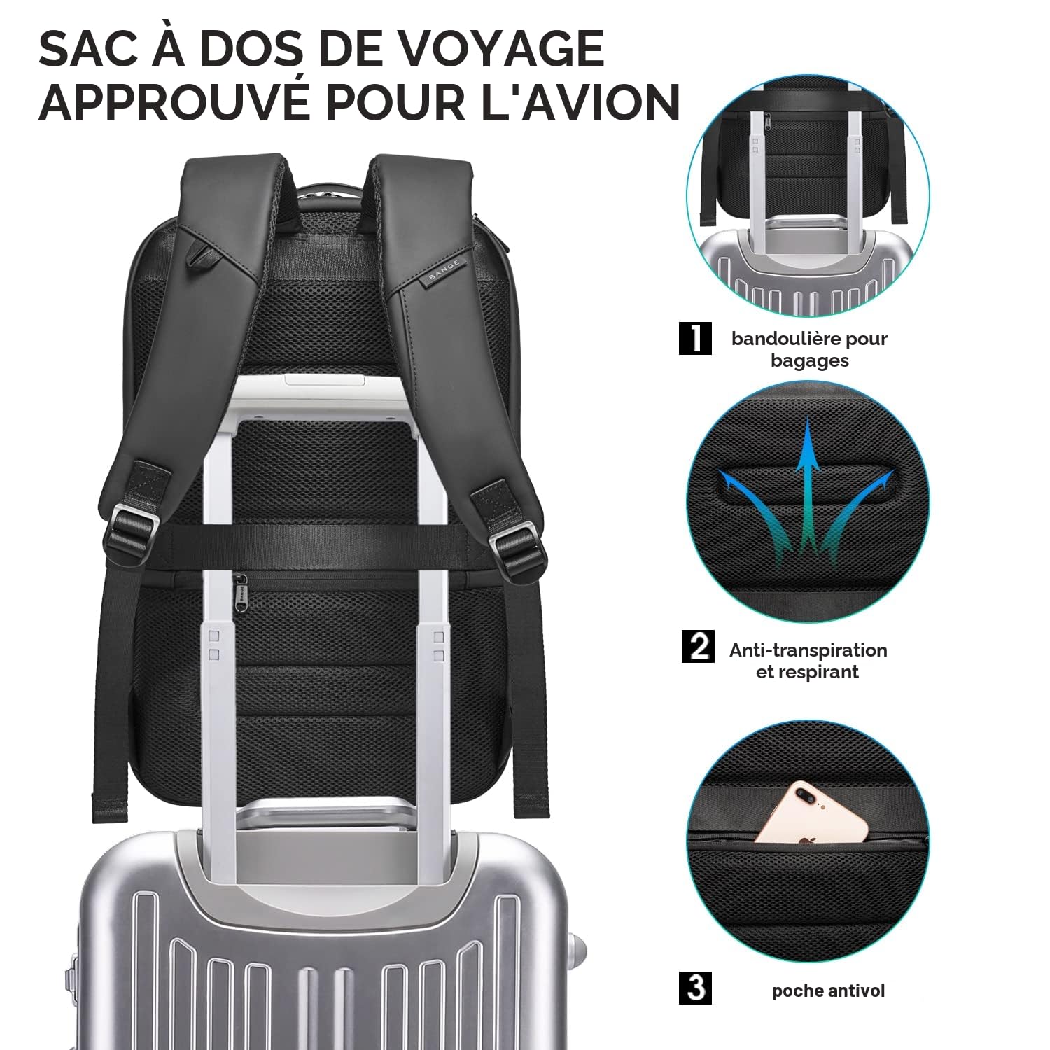 BANGE 7267 sac à dos Mixte (lot de 1)