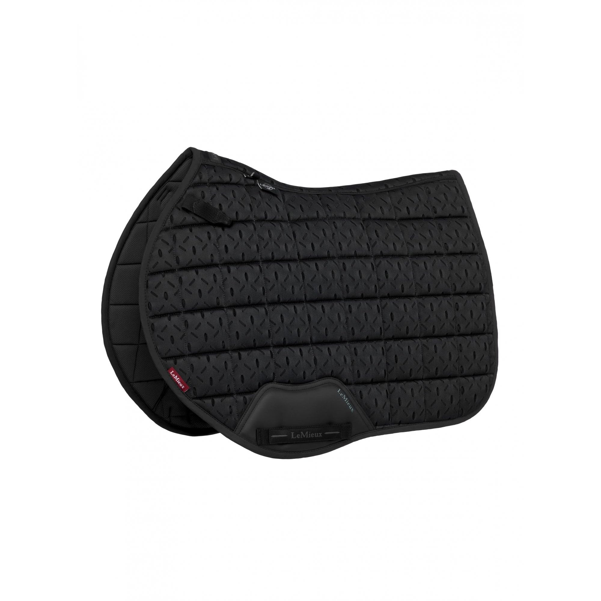 LeMieux 3D Mesh Self-Cool Eurojump Square - Flexible Mesh Spine - Feel Cool Lining - Black - Small/Medium