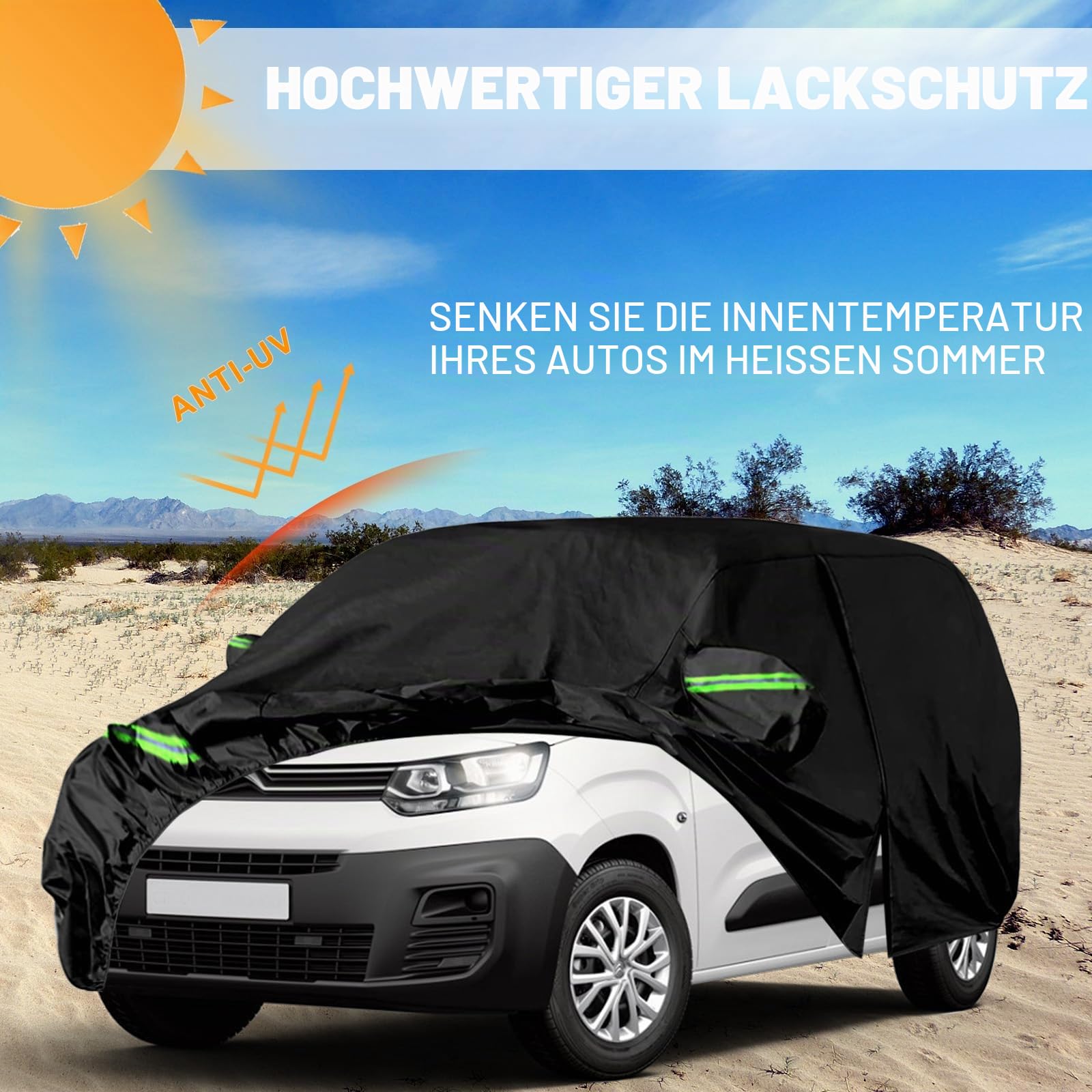 Vollgarage Autoabdeckung Ersatz für Citroen Berlingo 2008-2018 (SWB)