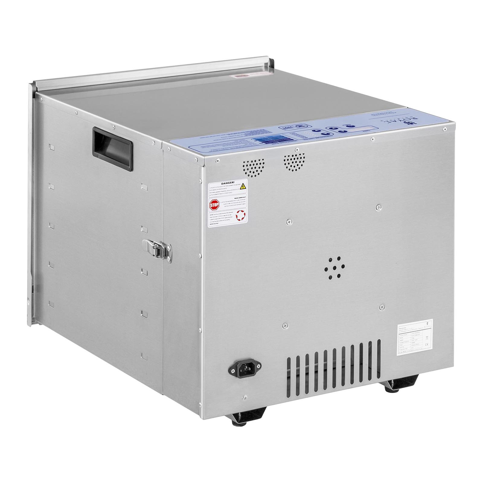 Essiccatore Alimenti Royal Catering RCDA-1000/59S - 1000W, 10 Ripiani, Acciaio Inox, Timer 15h - Foto 5
