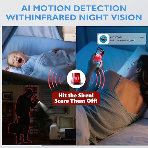 Miniatura 4 de Mini cámara de seguridad inalámbrica 2025, fácil de operar, de grado militar, a prueba de golpes, cámara oculta, cámara espía 2K con batería de