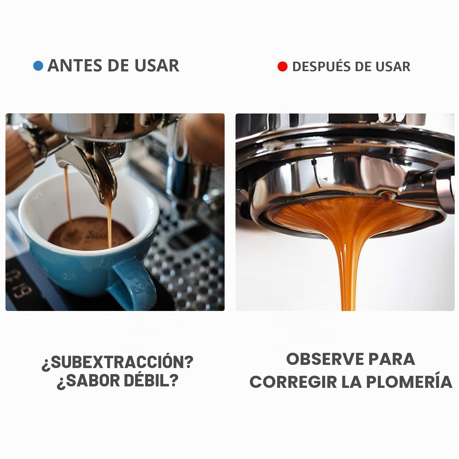 Portafiltro sin fondo de 58 mm, 3 orejas para cafetera espresso Cecotec Barista Maestro/Casabrews Ultra de 58 mm, con tres orejas de 4,9 mm de grosor
