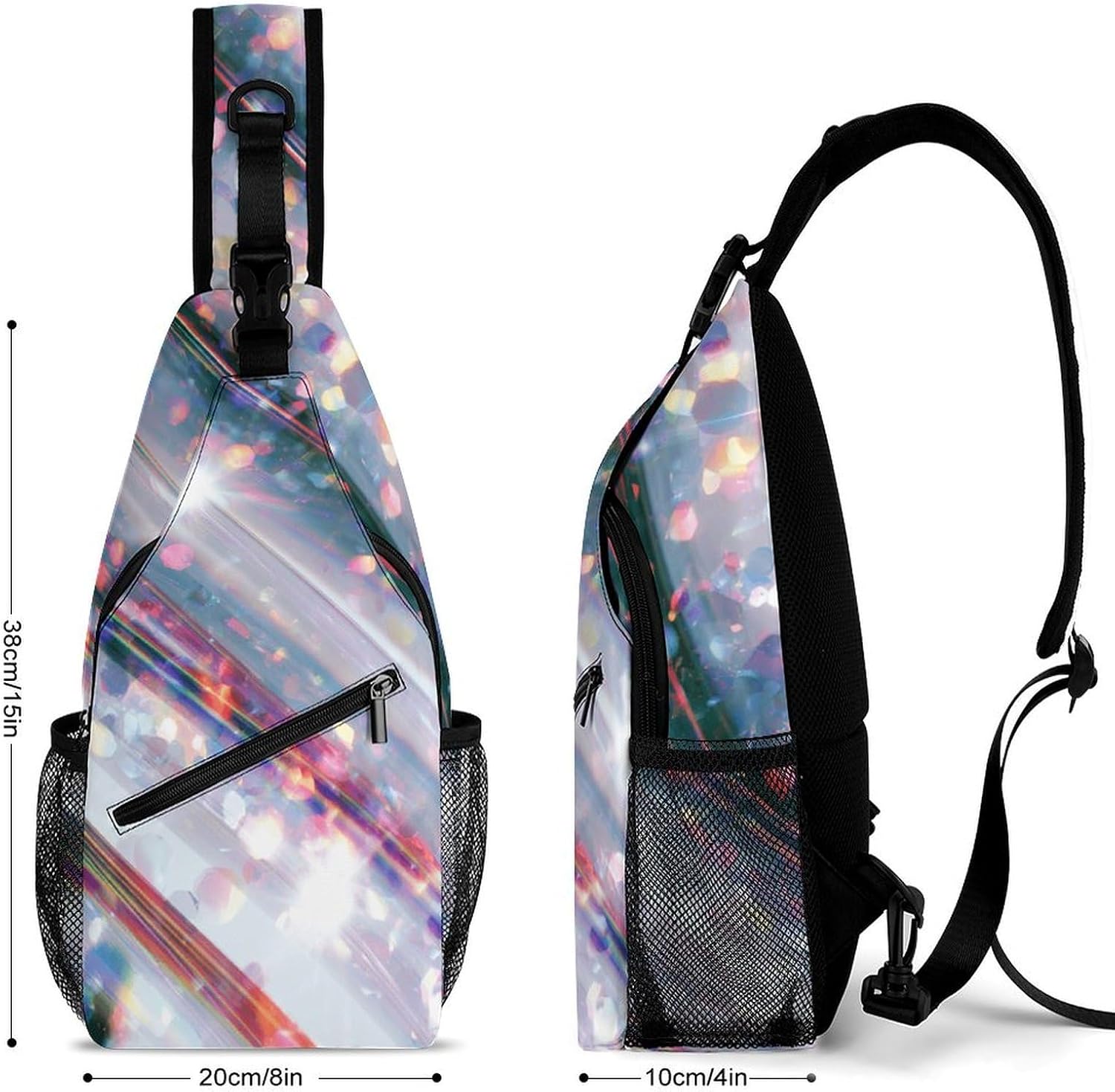 Gradual Light Sling Crossbody Bag Lightweight Chest Shoulder Backpack for Outdoor Sports