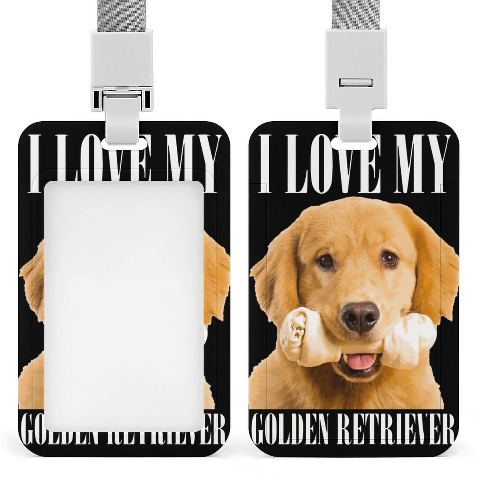 Amazon.co.jp: IDカードホルダー 可愛い 犬柄 ゴールデン・レトリバー