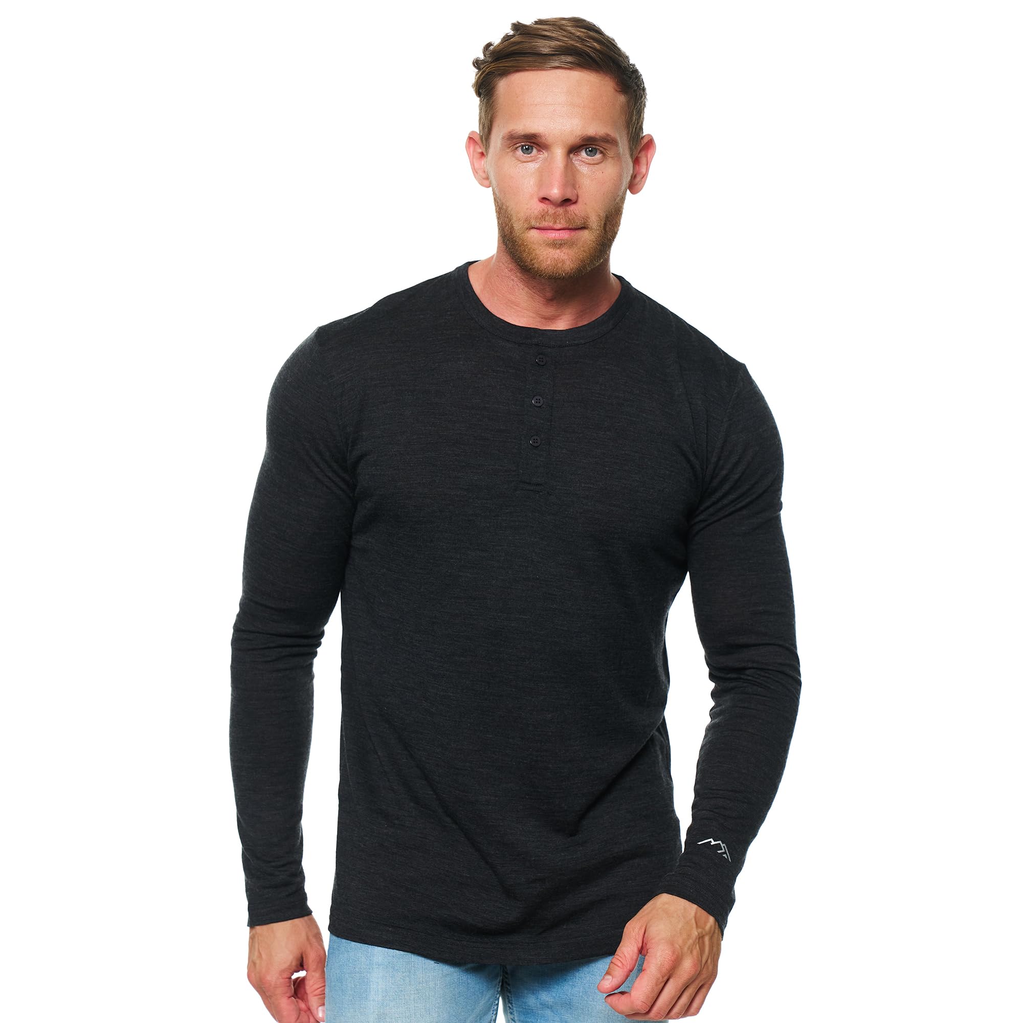 Merino.tech Mens Henley Base Layer