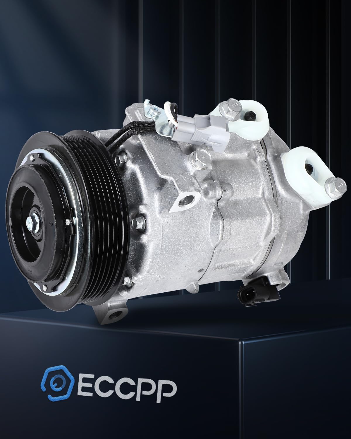 ECCPP A/C Compressor with Clutch 2014-2023 Fit for Chrysler 300 5.7L 2014-2021 Fit for Dodge Charger 5.7L 6.2L 6.4L AC Compressor