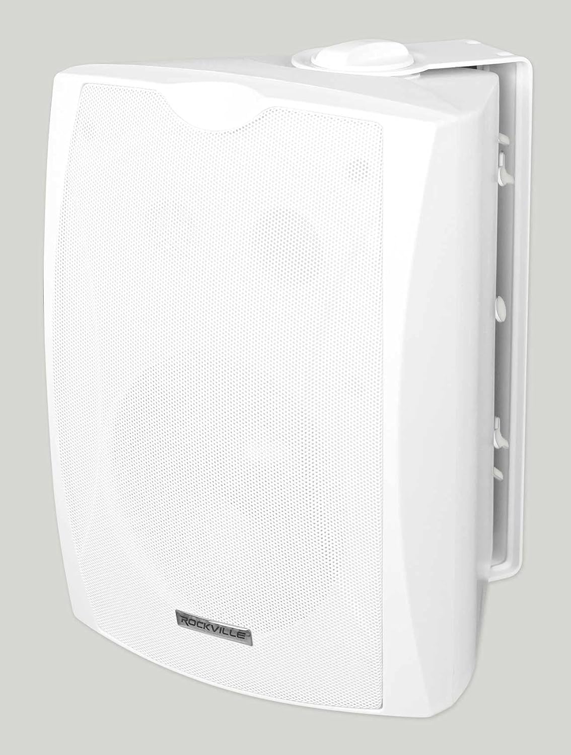 Rockville WET-6W 70V 6.5" IPX55 White Commercial Indoor/Outdoor Wall Speakers, Vented ABS Cabinet with Aluminum Grille and Swivel Mount Bracket, for Restaurants, Patios, and Retail Spaces, 4-Piece - Image 2