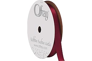 Berwick Wine Red Ribbon With Maroon Glitter