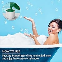 Vista 8 de Espuma de baño con aceite esencial de eucalipto, 34 onzas líquidas, cuidado corporal, buen sueño, belleza, baño, cuidado corporal, bienestar