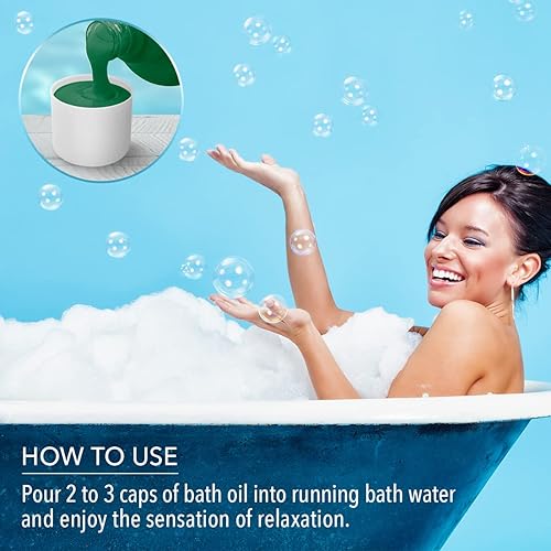 Miniatura 8 de Espuma de baño con aceite esencial de eucalipto, 34 onzas líquidas, cuidado corporal, buen sueño, belleza, baño, cuidado corporal, bienestar,