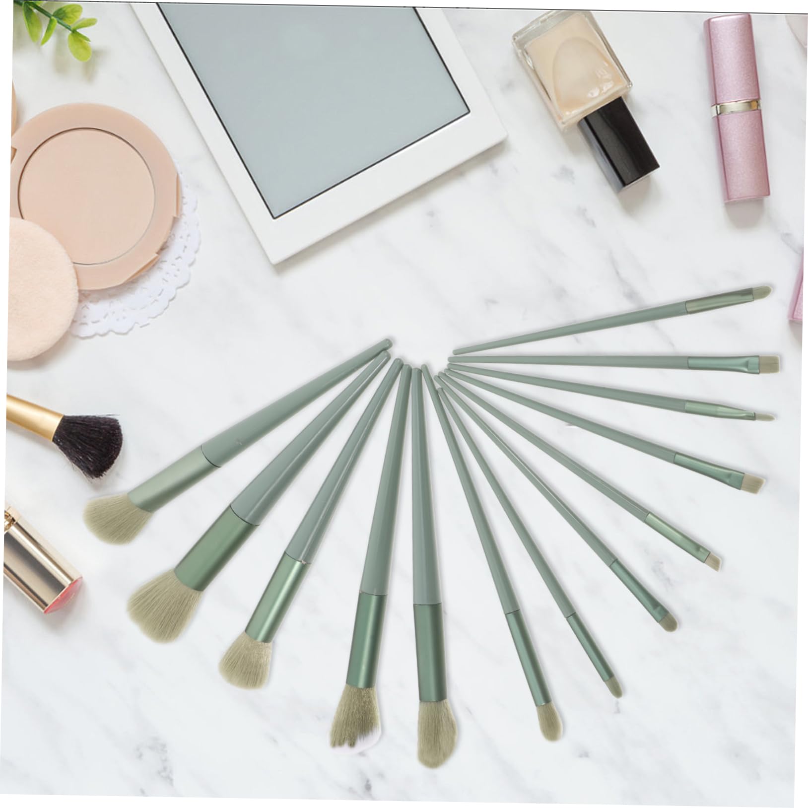 Pennelli per Trucco Strumenti per Bellezza del Viso Pennelli Morbidi per Cosmetici Fard Cipria Portatile e Leggero
